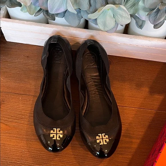 Tory Burch Jolie Black Ballet Flats - Picture 3 of 15